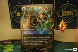 Riftbound TCG ENG Kai'Sa Evolutionary OGN 112a/298 Alt Art OPEN TO ALL OFFERS - Picture 1 of 2