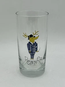 Vaso Pottery Barn Reindeer Navidad 12 oz ~ Donner - Imagen 1 de 3