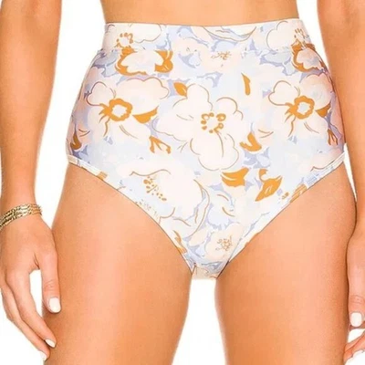 MINKPINK NUEVO CON ETIQUETAS Mujer Lumi Cintura Alta Bikini Parte Inferior Floral Multi Playa Tropical M Foto 1 de 4