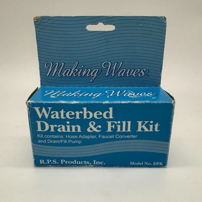 Hacer ondas 1,25 pulgadas Dia. Kit de drenaje y llenado de cama de agua de plástico Foto 1 de 4