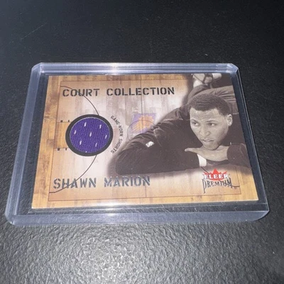 2002-03 Fleer Premium - Court Collection Shawn Marion 贴片卡 (MEM) — 第 1/2 张图片