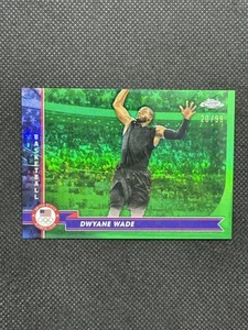 2024 Topps Chrome Olimpiadi statunitensi e speranze paralimpiche Dwyane Wade verde /99 - Foto 1 di 2