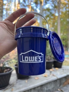 Lowe's Mini Bucket 0.42qt Poly Paint, BPA-Free WITH LID Food Safe - Picture 1 of 4