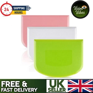 Dough Cutter Dual Sided Flexible Plastic Bowl Scraper for Bread Pizza Pastry - Picture 1 of 19