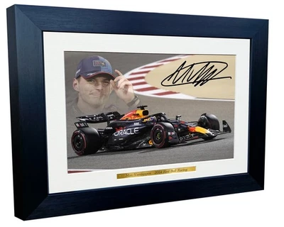 Fotografía firmada autografiada 12x8 A4 2024 Max Verstappen Red Bull Racing... Foto 1 de 2