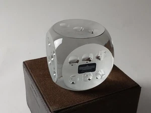 Crystal Dice From Ceasars By Arnolfo di Cambio 24% Pbo Lead Crystal Advertising - Picture 1 of 9