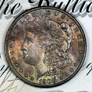 * 1900-S * SOLID+ GEM BU MS MORGAN SILVER DOLLAR * FROM ORIGINAL COLLECTION - Picture 1 of 5