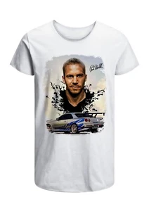 T-Shirt Paul Walker Fast Furious Uomo Abbigliamento 100% Cotone Taglia S>XXL - Foto 1 di 3