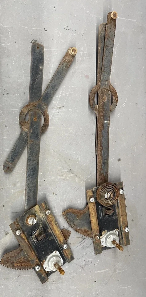 Reguladores de vidrio ventana puerta camioneta Chevy GMC 1960-1966 C10 C20 K10 K20 OE Foto 1 de 4