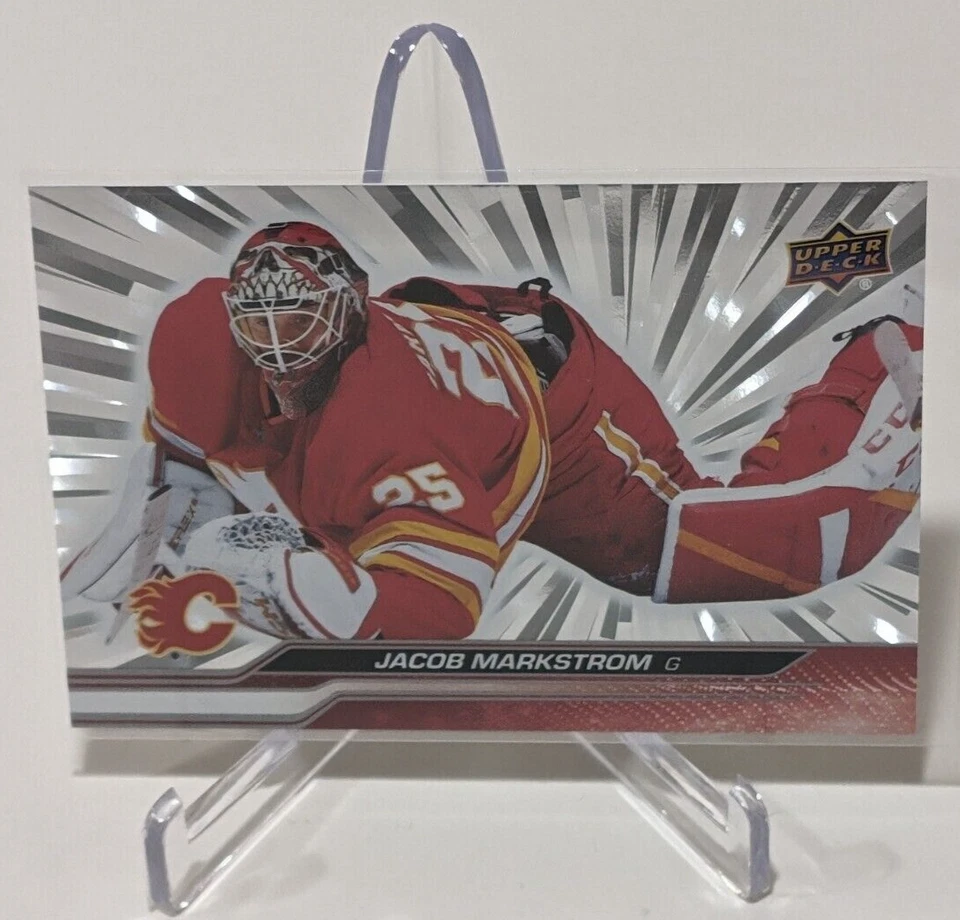2023-24 Upper Deck Series 2 OUTBURST Jacob Markstrom #279 Calgary Flames - Image 1 of 2
