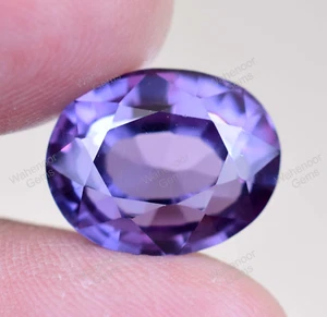 Natural Musgravite 14.30 Ct Gray Purple IF Oval Certified Loose Gemstone - Picture 1 of 5