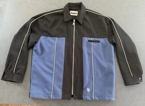 Vtg Kikwear Jacket 90’s Superb Condition Lined Blue Black  Size L-xl  - Picture 1 of 10