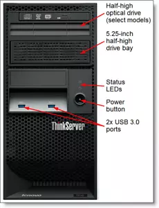 Lenovo ThinkServer TS140 2X256GB SSD & 2x1TB 16GB WINDOWS SERVER 2019 Raid Card - Picture 1 of 7