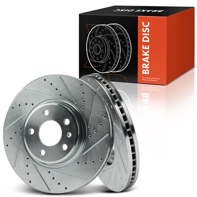 Rotores de freno delanteros perforados para Audi A4 2012-2016 A5 2012-2015 A6 Q5 S5 Allroad Foto 1 de 4