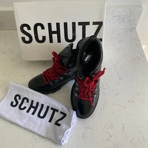 NWT Schutz Niceia Ankle Women's Black Booties Size 5.5B 7909536854404 Fall - Picture 1 of 11