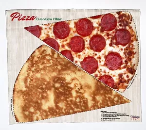 Pizza Pillow Cut and Sew Fat Quarter Cotton Fabric Panel Easy Sew Pillow - Picture 1 of 6