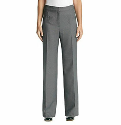 NEW EVAN PICONE CAREER WIDE LEG GRAY PANTS SIZE 10 - Image 1 of 2
