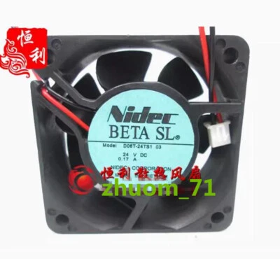 1PC Nidec D06T-24TS1 03 24V 0.14A 6025 6CM inverter cooling fan - Image 1 of 2
