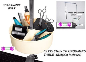 Pro Pet GROOMING Tool Blade Shear Pet GROOMER ORGANIZER Caddy Rack FOR TABLE ARM - Picture 1 of 4