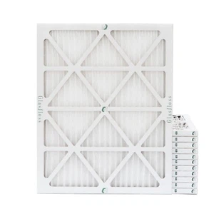 18x24x1 MERV 10 Pleated Air Filters. 12 PACK. Actual Size: 17-1/2 x 23-1/2 x 7/8 - Picture 1 of 6