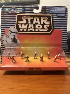 Star Wars Micro Machines Rebel Pilots 1996 Galoob 9-Piece Set - Picture 1 of 12