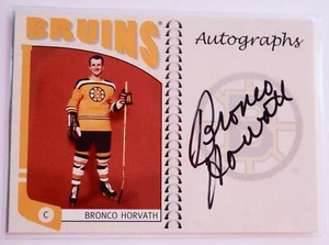 2004-05 ITG Franchises US SIGNED Auto Bronco Horvath A-BHV Auto HOCKEY CARD - Picture 1 of 2