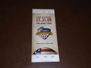 2009 ARMED FORCES BOWL FOOTBALL FULL TICKET AIR FORCE VS HOUSTON MINT - Picture 1 of 2