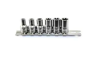 TMAX 6pc TORX Plus 6-12EP Socket 1/4" Square Drive Auto Repair Impact Ready Tool - Picture 1 of 4