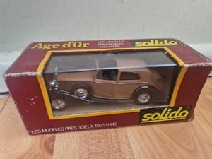 1/43 SOLIDO AGE D'OR - CLASSIC ROLLS ROYCE PHANTOM III BROWN DIECAST CAR REF 46 - Picture 1 of 3