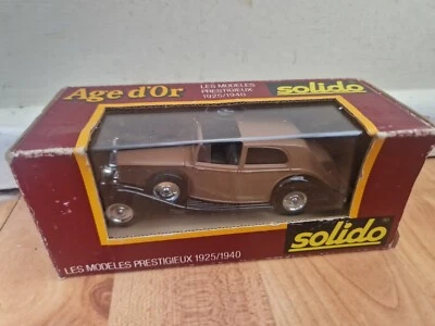 1/43 SOLIDO AGE D'OR - CLASSIC ROLLS ROYCE PHANTOM III BROWN DIECAST CAR REF 46 - Image 1 of 3
