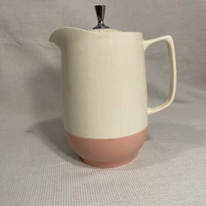 Vintage Vacron Bopp-Decker Pink and Whi Vacuum Plastic Pitcher Carafe with Lid - Picture 1 of 8