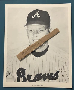 RARE 1966-69 Atlanta Braves Ken Johnson Original Team Issued Photo - Picture 1 of 2