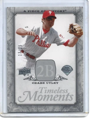 Chase Utley-2008 UD A Piece of History Timeless Moments Silver #39 (13/25) - Image 1 of 2