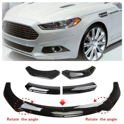 For Ford Fusion 2006-2020 Glossy Black Front Bumper Lip Spoiler Splitter Kits - Image 1 of 4