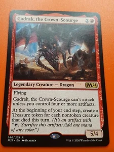 1x GADRAK, DIE KRONE-GEISSEL - MTG - M21 - NM - Magic The Gathering - Bild 1 von 1