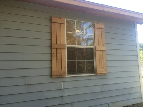 Cypress Farmhouse Style Exterior Shutter Cover