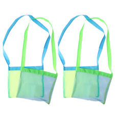  3 Pcs Mesh Beach Bags Net for Toys Shell Collecting Sand Digging