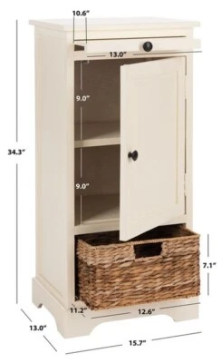 Safavieh Raven Tall Storage Unit, Reduced Price 2172712920 AMH5703C - Image 1 of 4