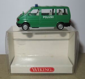 MICRO WIKING HO 1/87 VW VOLKSWAGEN CARAVELLE T4 POLICE POLICE POLICE #10900 IN BOX