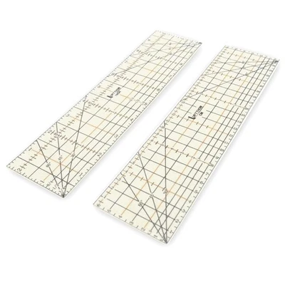 Heat-Resistant Hot Hem Ruler Set for Sewing and Quilting - 2 Long Rulers - Image 1 of 4