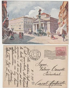 TRIESTE - PIAZZA DELLA BORSA - VIAGG. 1919 -27286- - Foto 1 di 1