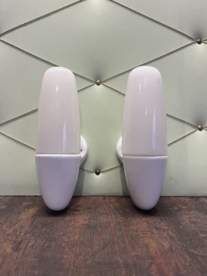 2er-Set Vintage Wilhelm Wagenfeld Lindner Badleuchte Spiegelleuchte Wandlampe - Bild 1 von 4