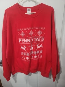 Vintage Weihnachtspullover Unisex 2XL NCAA Penn State - Bild 1 von 4