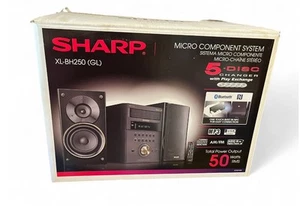 Sharp XL-BH250 GL Micro Shelf Executive Speaker System 5-Disc AM FM Bluetooth - Picture 1 of 2