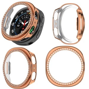 Pour Samsung Galaxy Watch 8 40 mm simple rangée - demi couverture diamant C7J1 - Photo 1 sur 29