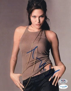 ¡CÓMPRALO AHORA VENTA! Foto autografiada firmada por Angelina Jolie de 8x10 PSA y certificado de autenticidad! - Imagen 1 de 2