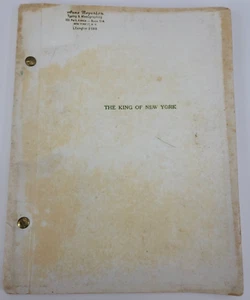 THE KING OF NEW YORK / Sidney Sheldon 1961 Play Script, Alexander H. Cohen - Picture 1 of 10