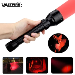 500 Yards 55mm Lens Mini Zoomable Focus Red Light LED Hunting Flashlight 350lm - Picture 1 of 9