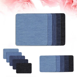 15 Pcs Denim Iron Sewing Repair Jean Iron Jeans Patch Jeans Jean Inner Thighs - Picture 1 of 12