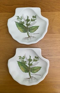 Vintage Poole Pottery Country Lane Wildflower Shell Shaped Soap Trinket Dishes - Picture 1 of 10